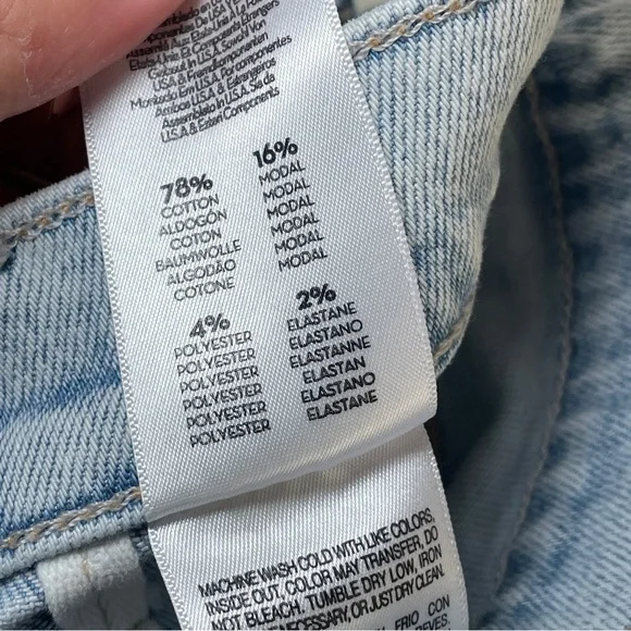 MOTHER - Pointy Study Nerdy Jeans in Glamour Shot Size 28 Light Wash Pants - Picture 9 of 9